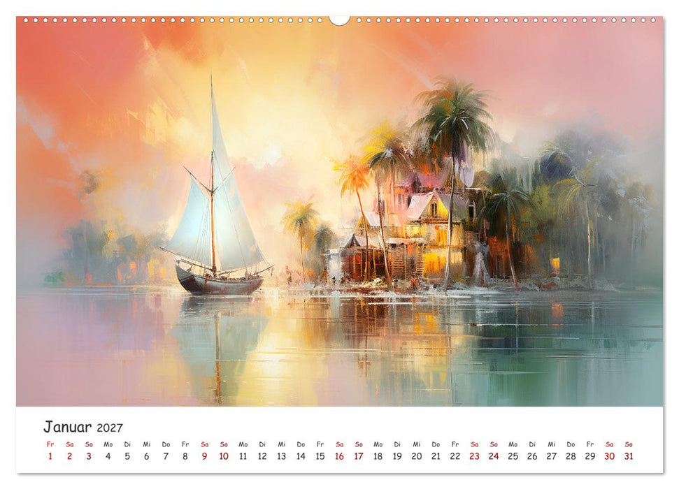 Karibisches Flair (CALVENDO Wandkalender 2027)