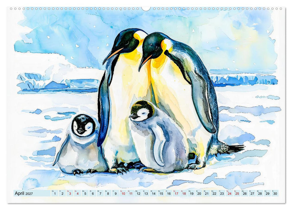 Eisige Polarkreise - Faszination der polaren Tierwelt (CALVENDO Premium Wandkalender 2027)