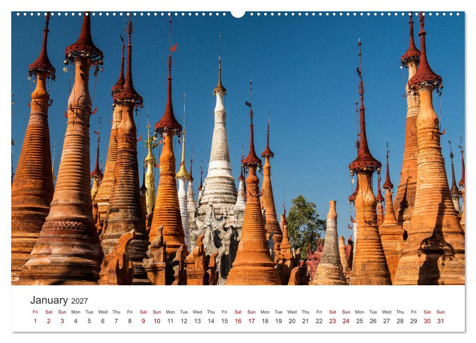 Life in Myanmar, Burma (CALVENDO Monthly Calendar 2027)