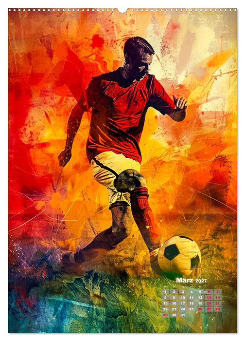 Fussball - Spieler in Action (CALVENDO Wandkalender 2027)