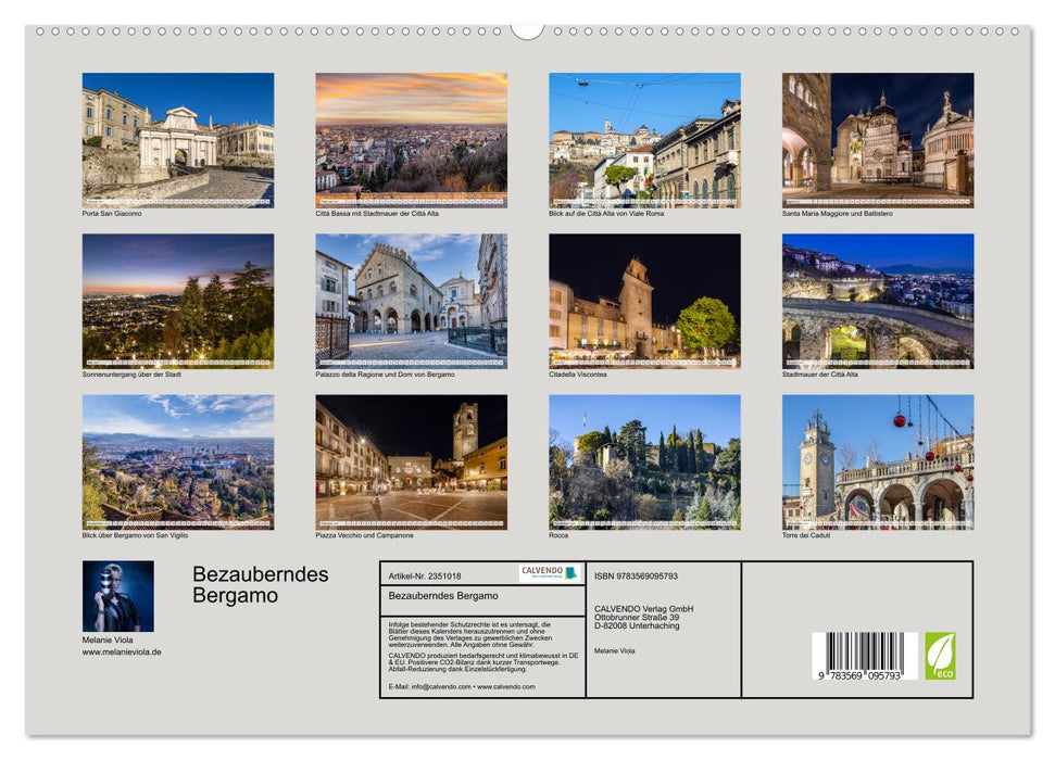 Bezauberndes Bergamo (CALVENDO Premium Wandkalender 2027)
