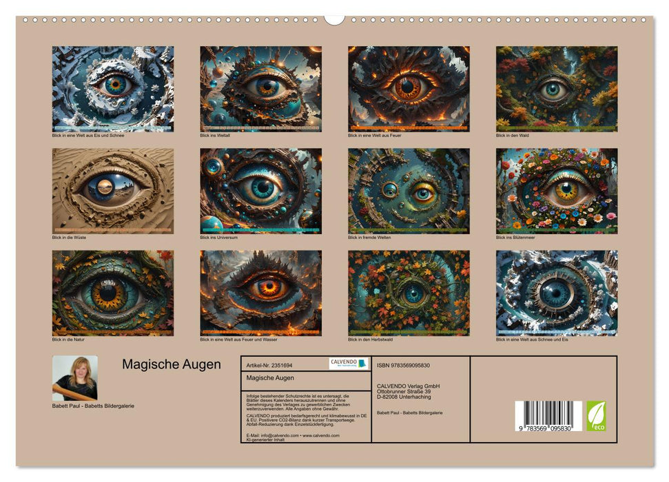 Magische Augen (CALVENDO Premium Wandkalender 2027)