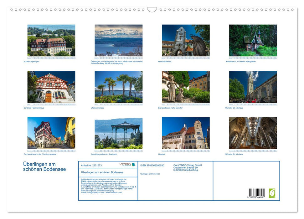 Überlingen am schönen Bodensee (CALVENDO Wandkalender 2027)
