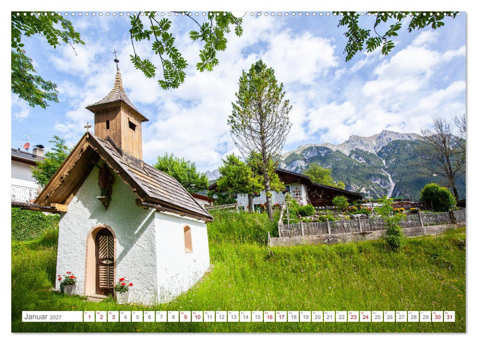 Kapellen im Tiroler Leutaschtal (CALVENDO Premium Wandkalender 2027)