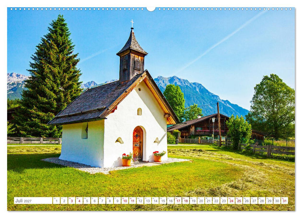 Kapellen im Tiroler Leutaschtal (CALVENDO Premium Wandkalender 2027)