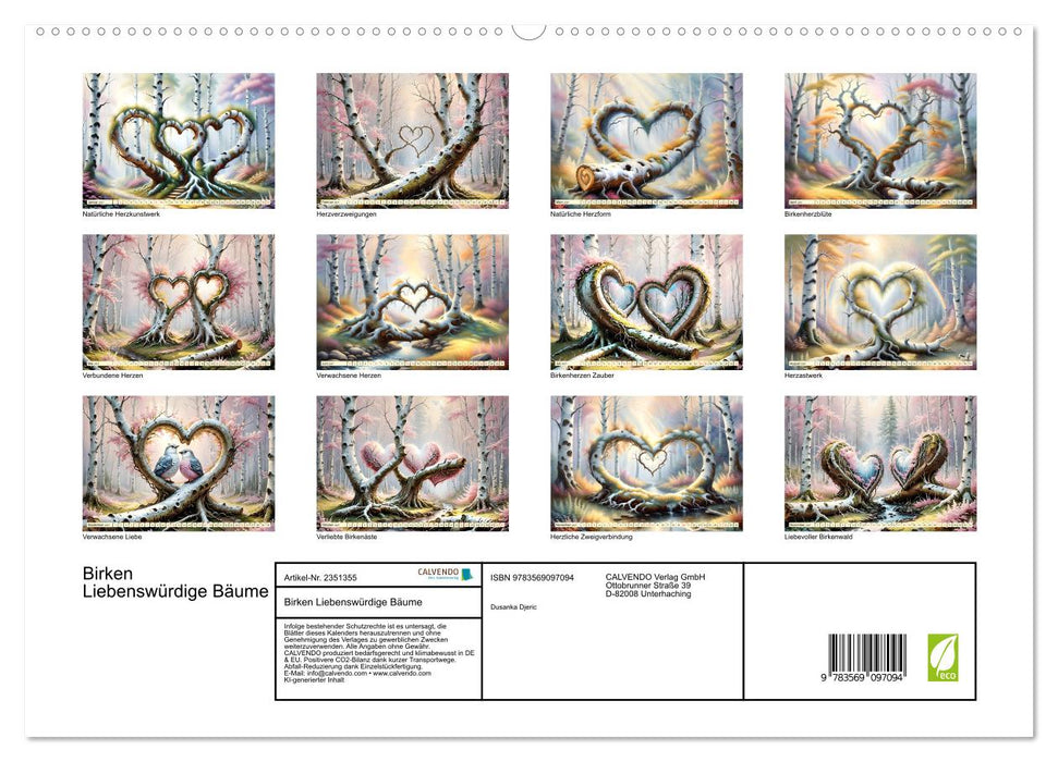 Birken Liebenswürdige Bäume (CALVENDO Premium Wandkalender 2027)