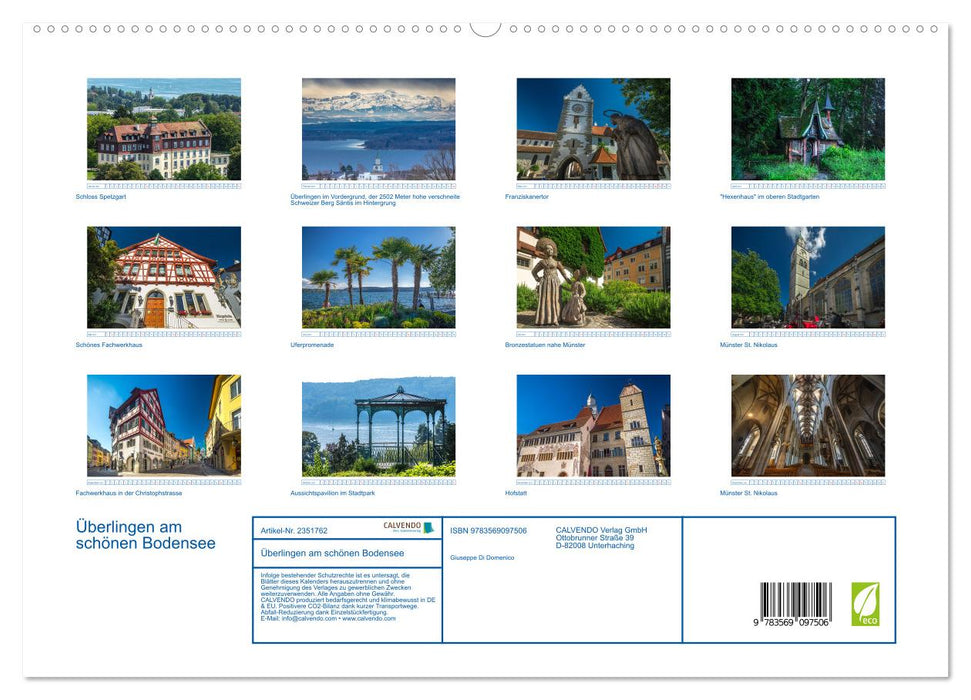 Überlingen am schönen Bodensee (CALVENDO Premium Wandkalender 2027)