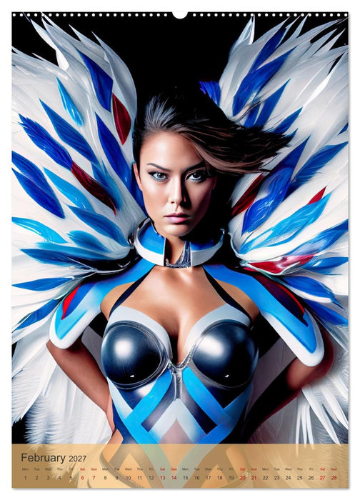 American beauties in a feather style (CALVENDO Premium-Calendar 2027)