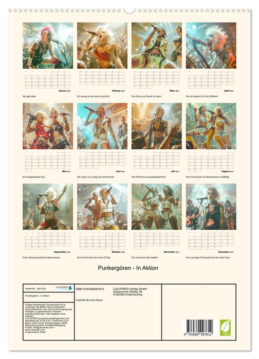 Punkergören - In Aktion (CALVENDO Premium Wandkalender 2027)