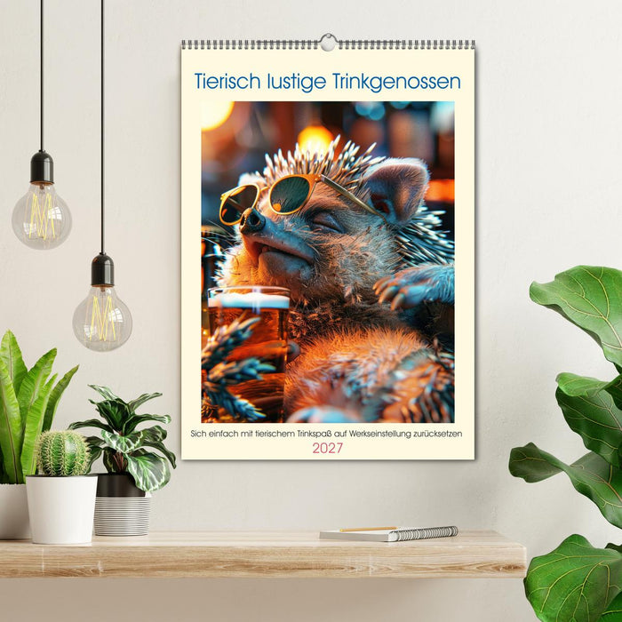Tierisch lustige Trinkgenossen (CALVENDO Wandkalender 2027)