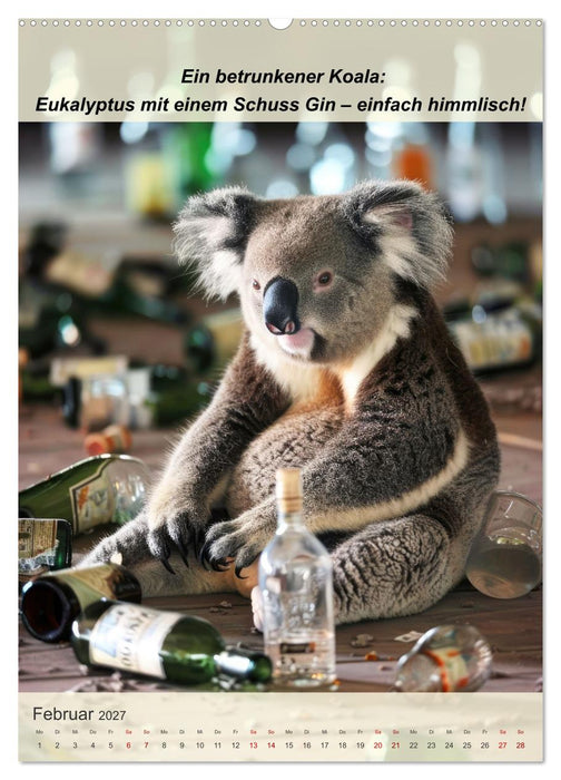 Tierisch lustige Trinkgenossen (CALVENDO Wandkalender 2027)