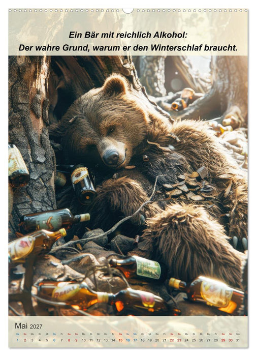 Tierisch lustige Trinkgenossen (CALVENDO Wandkalender 2027)