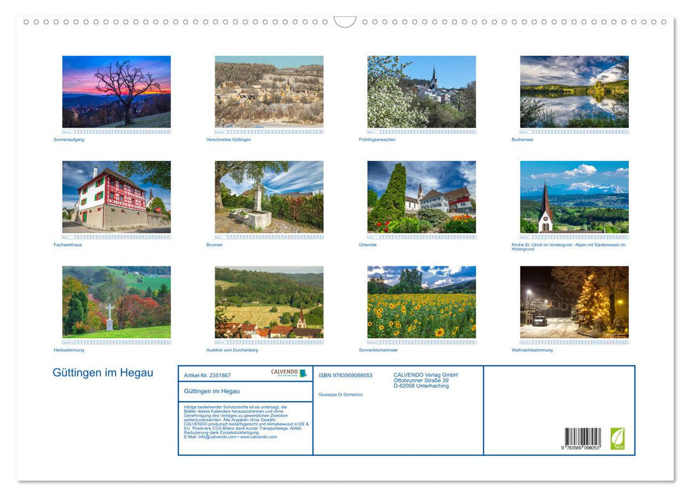 Güttingen im Hegau (CALVENDO Wandkalender 2027)