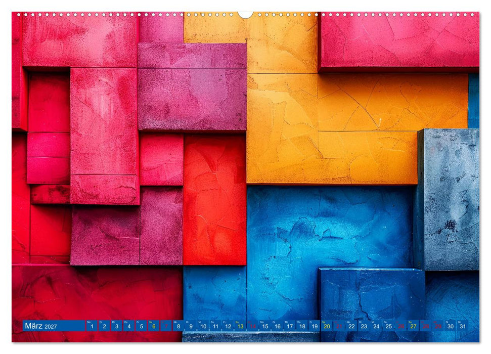 Patchwork - Farben und Formen (CALVENDO Wandkalender 2027)