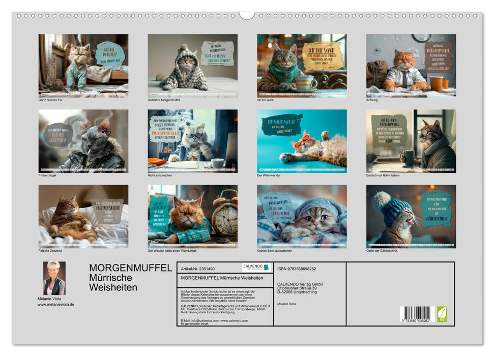 MORGENMUFFEL Mürrische Weisheiten (CALVENDO Wandkalender 2027)