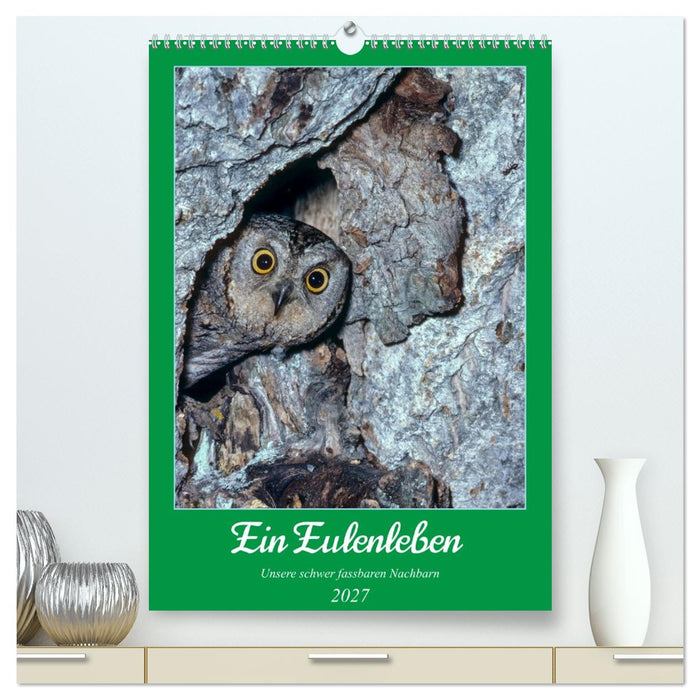 Ein Eulenleben, Unsere schwer fassbaren Nachbarn (CALVENDO Premium Wandkalender 2027)