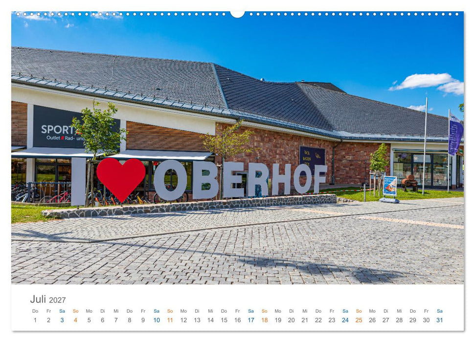 Oberhof - Urlaubsparadies am Rennsteig (CALVENDO Premium Wandkalender 2027)