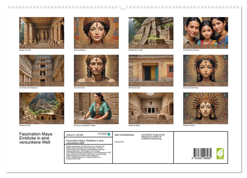 Faszination Maya: Einblicke in eine versunkene Welt (CALVENDO Premium Wandkalender 2027)