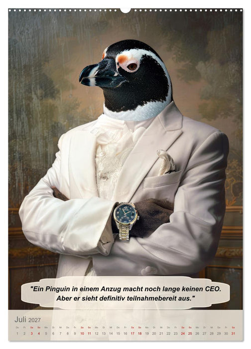 Tierisch lustige Managerweisheiten (CALVENDO Premium Wandkalender 2027)