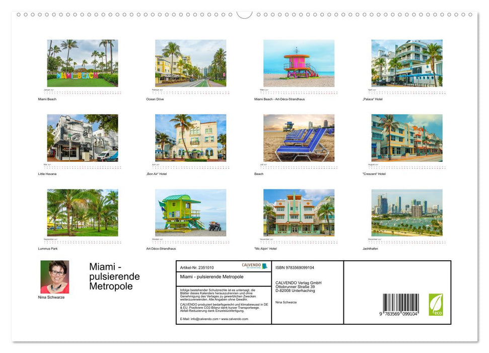 Miami - pulsierende Metropole (CALVENDO Premium Wandkalender 2027)