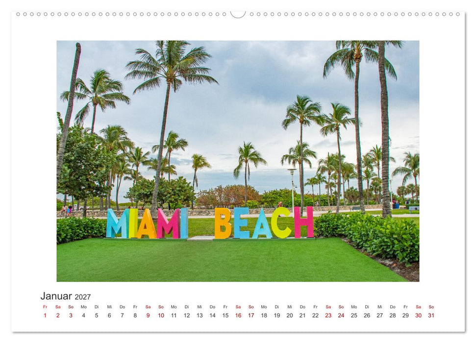 Miami - pulsierende Metropole (CALVENDO Premium Wandkalender 2027)