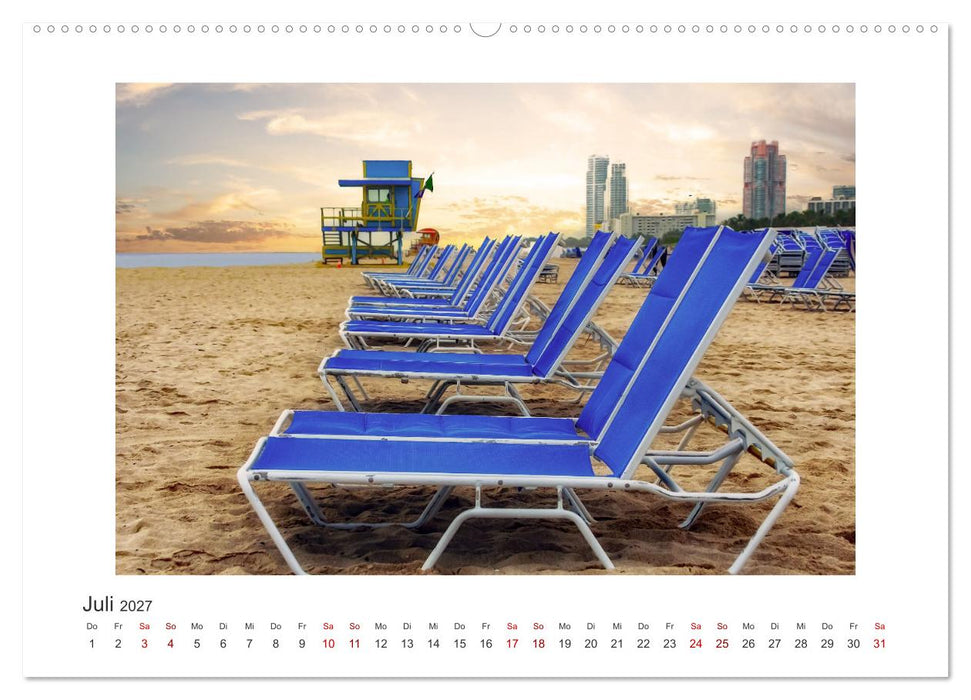 Miami - pulsierende Metropole (CALVENDO Premium Wandkalender 2027)
