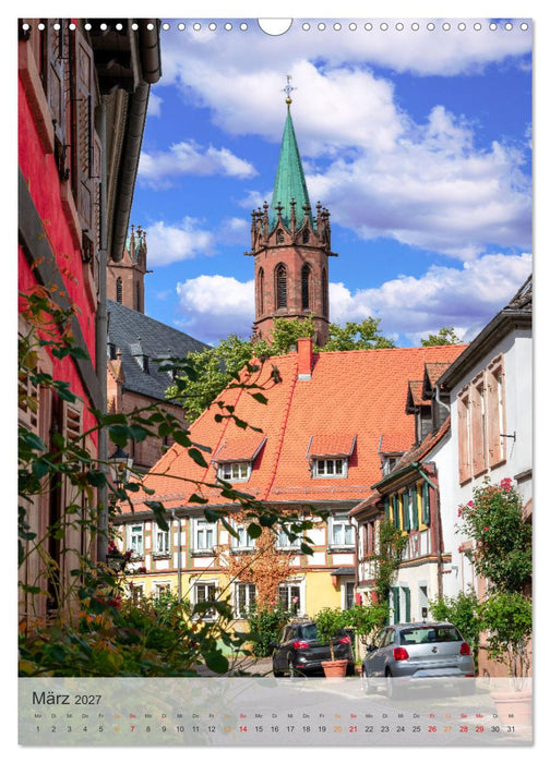 Stadtbummel in Ladenburg - Die Römer- und Fachwerk-Stadt (CALVENDO Wandkalender 2027)