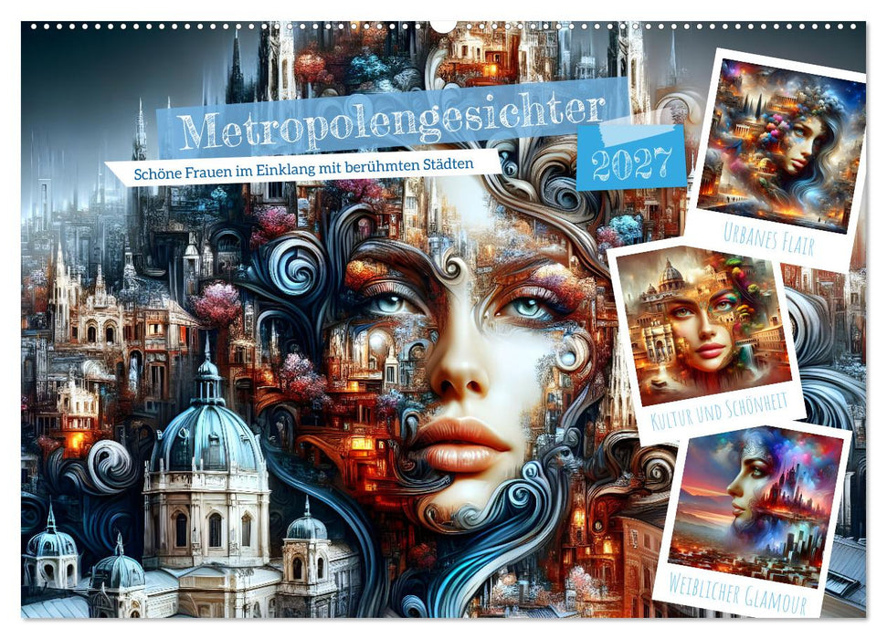 Metropolengesichter (CALVENDO Wandkalender 2027)