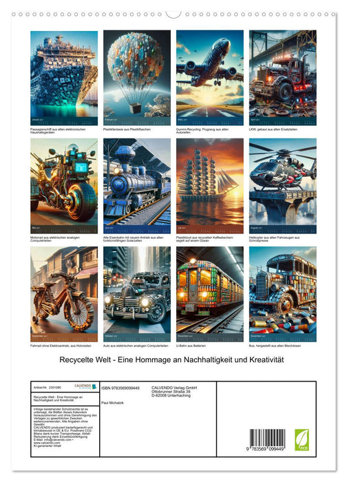 Recycelte Welt - Eine Hommage an Nachhaltigkeit und Kreativität (CALVENDO Premium Wandkalender 2027)