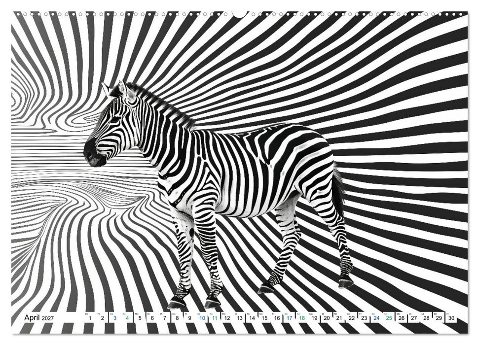 ZEBRAS - Modern Art (CALVENDO Wandkalender 2027)