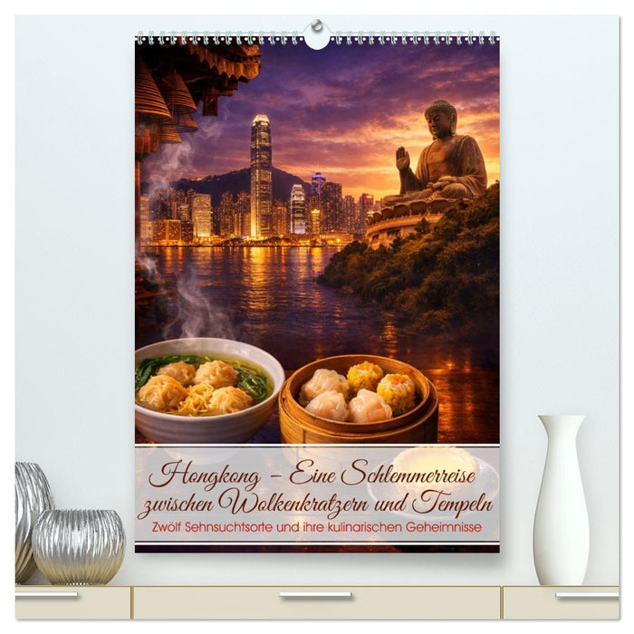 Hongkong – Eine Schlemmerreise zwischen Wolkenkratzern und Tempeln (CALVENDO Premium Wandkalender 2027)