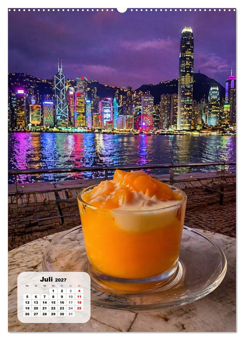 Hongkong – Eine Schlemmerreise zwischen Wolkenkratzern und Tempeln (CALVENDO Premium Wandkalender 2027)