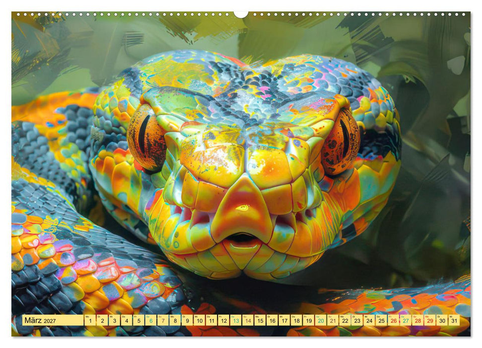 Tiere im Pop Art Kleid (CALVENDO Wandkalender 2027)