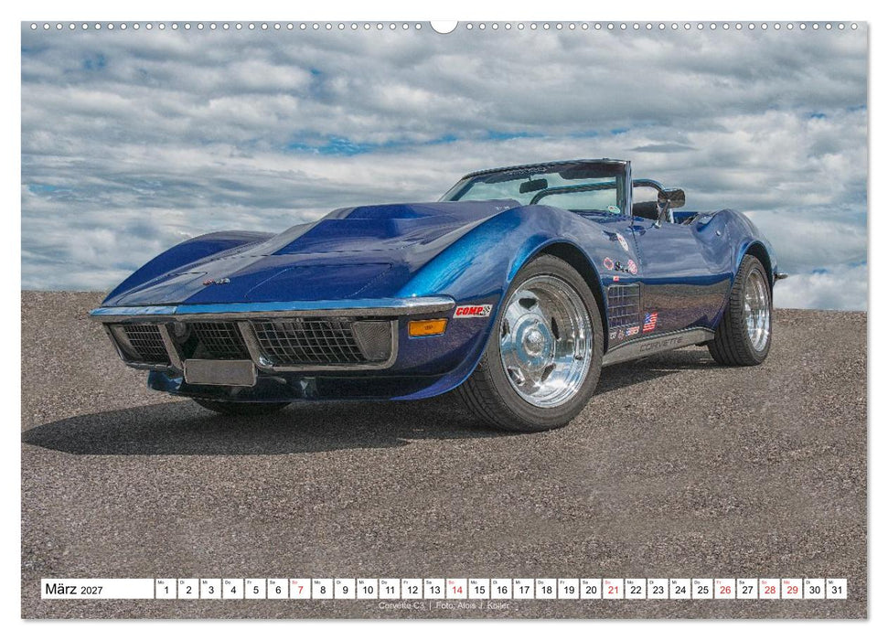 Corvette - Die US Ikone 2027 (CALVENDO Premium Wandkalender 2027)