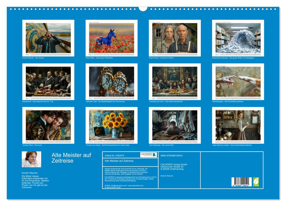 Alte Meister auf Zeitreise (CALVENDO Wandkalender 2027)