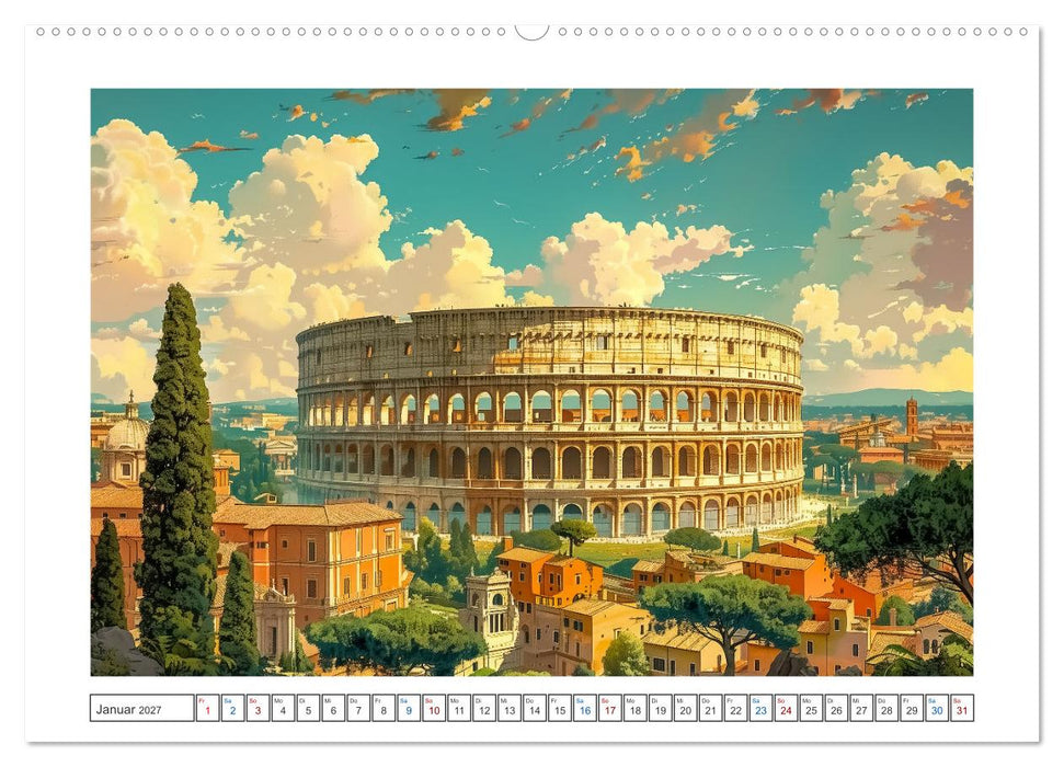 Reisestädte Europas (CALVENDO Premium Wandkalender 2027)