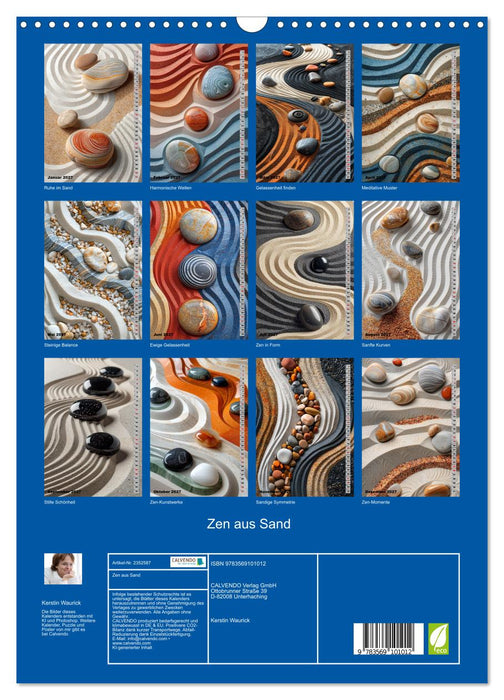 Zen aus Sand (CALVENDO Wandkalender 2027)