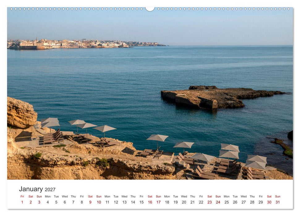 Sicily - The island where winter does not exist (CALVENDO Monthly Calendar 2027)