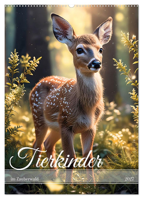 Tierkinder im Zauberwald (CALVENDO Wandkalender 2027)