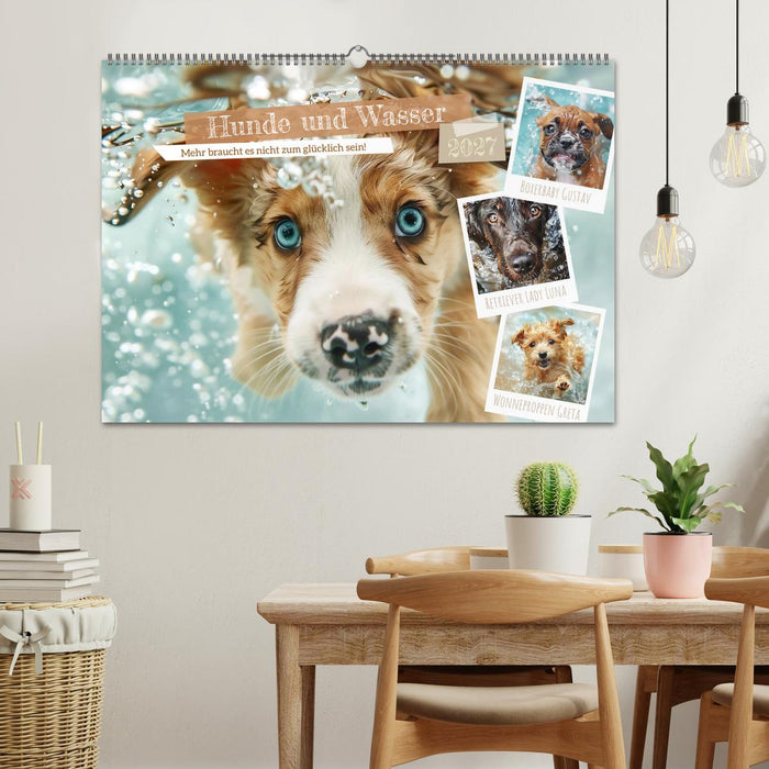 Hunde und Wasser (CALVENDO Wandkalender 2027)