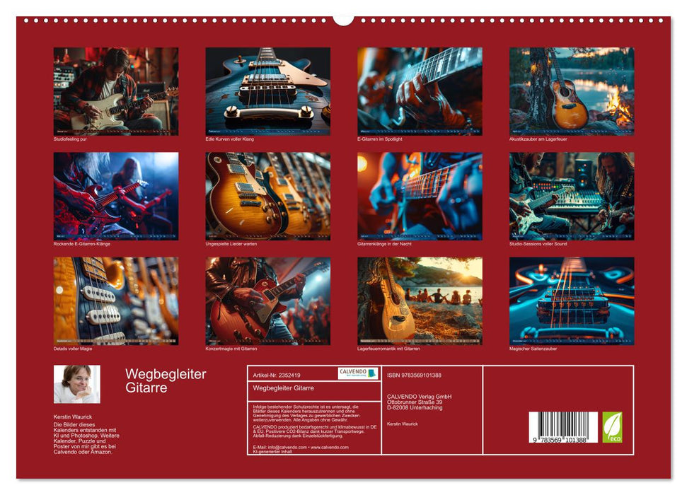 Wegbegleiter Gitarre (CALVENDO Premium Wandkalender 2027)