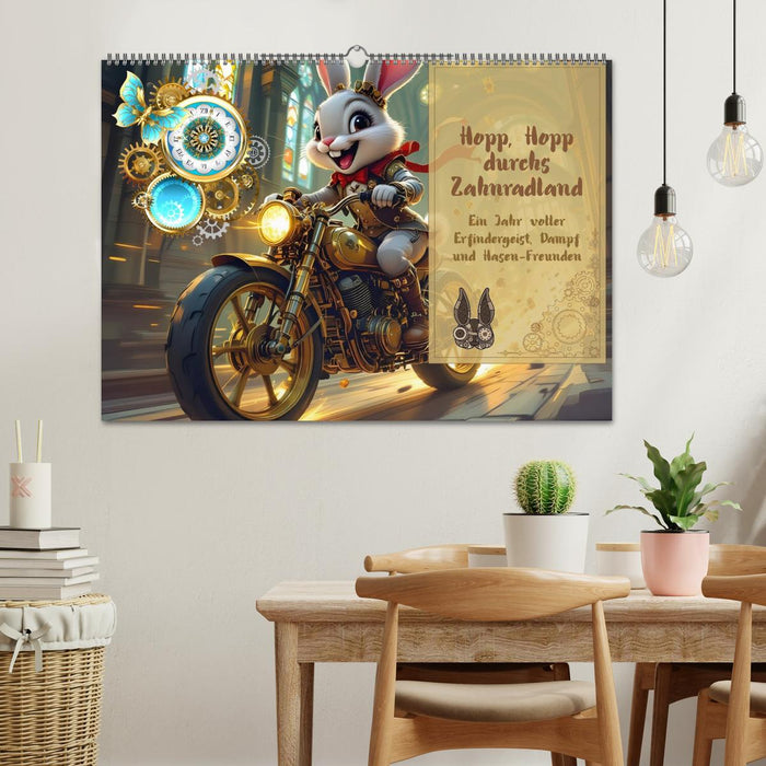 Hopp, Hopp durchs Zahnradland (CALVENDO Wandkalender 2027)