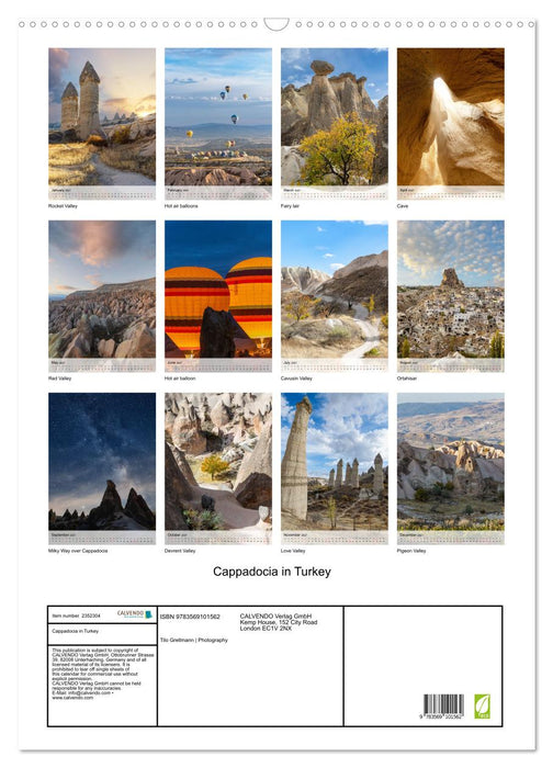 Cappadocia in Turkey (CALVENDO Monthly Calendar 2027)