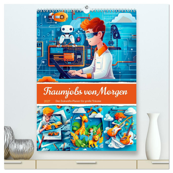 Traumjobs von Morgen - Der Zukunfts-Planer für große Träume (CALVENDO Premium Wandkalender 2027)
