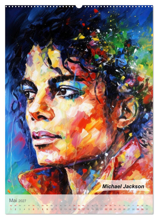 POP Legenden in Pop-Art (CALVENDO Premium Wandkalender 2027)