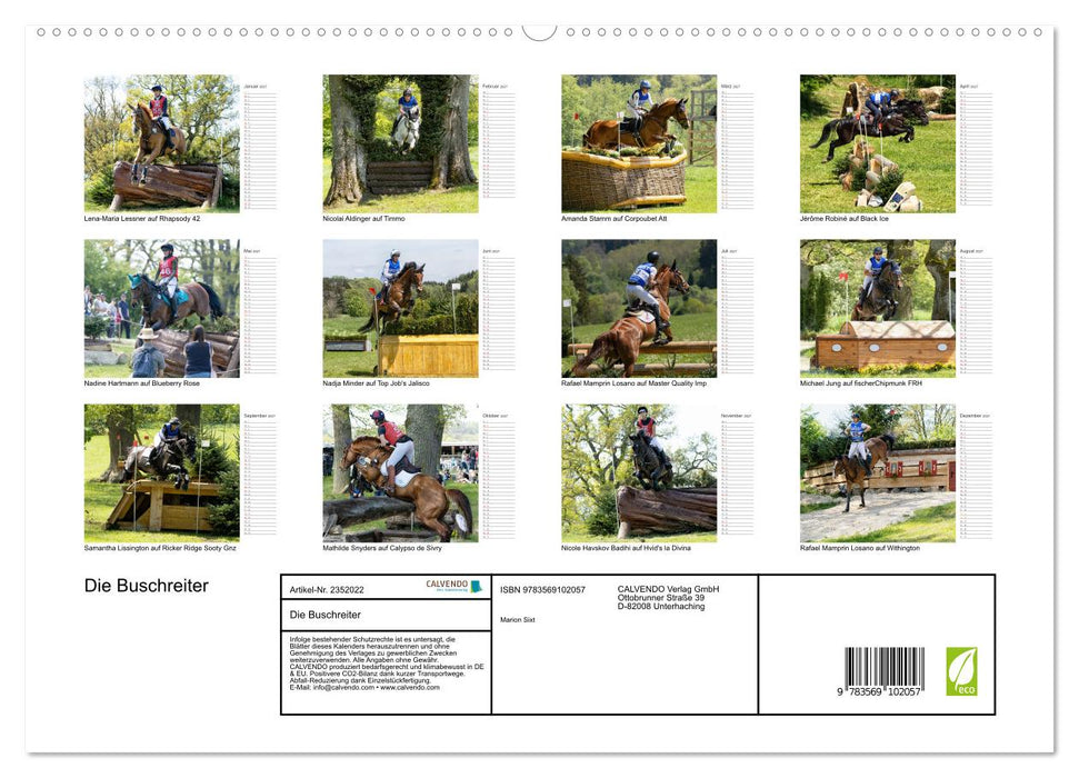 Die Buschreiter (CALVENDO Premium Wandkalender 2027)
