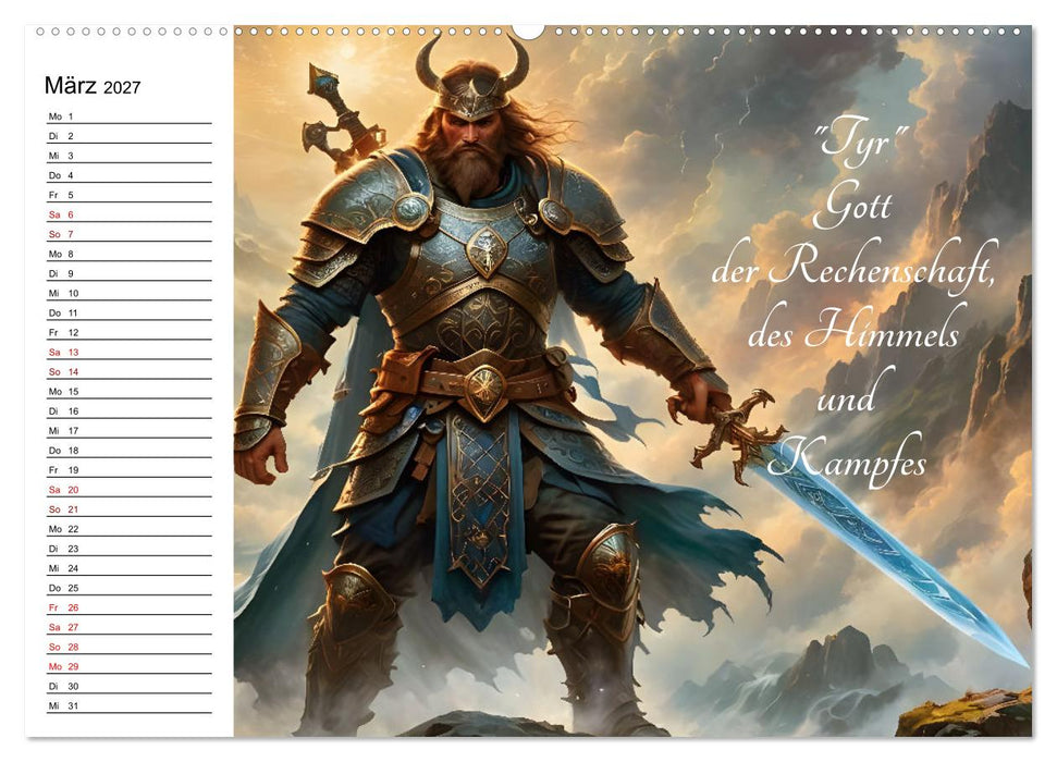 Unsterbliche Mythen des Nordens (CALVENDO Premium Wandkalender 2027)