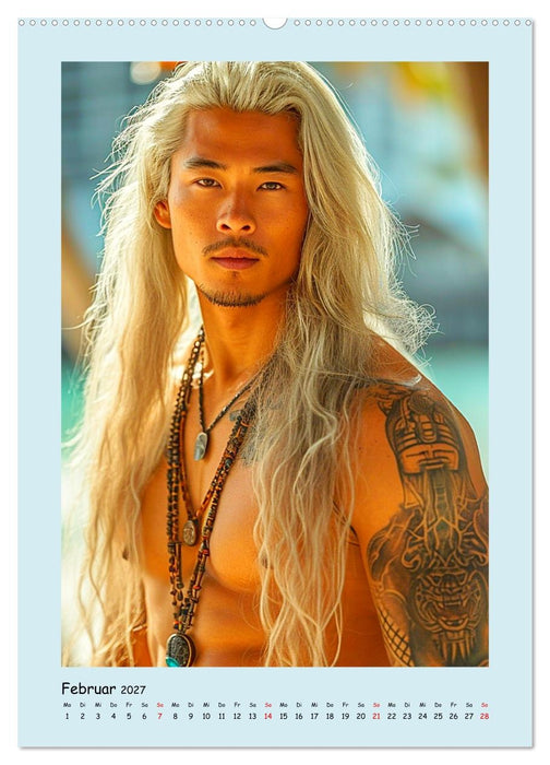 Tattoo-Boys. Coole Jungs am Meer (CALVENDO Wandkalender 2027)