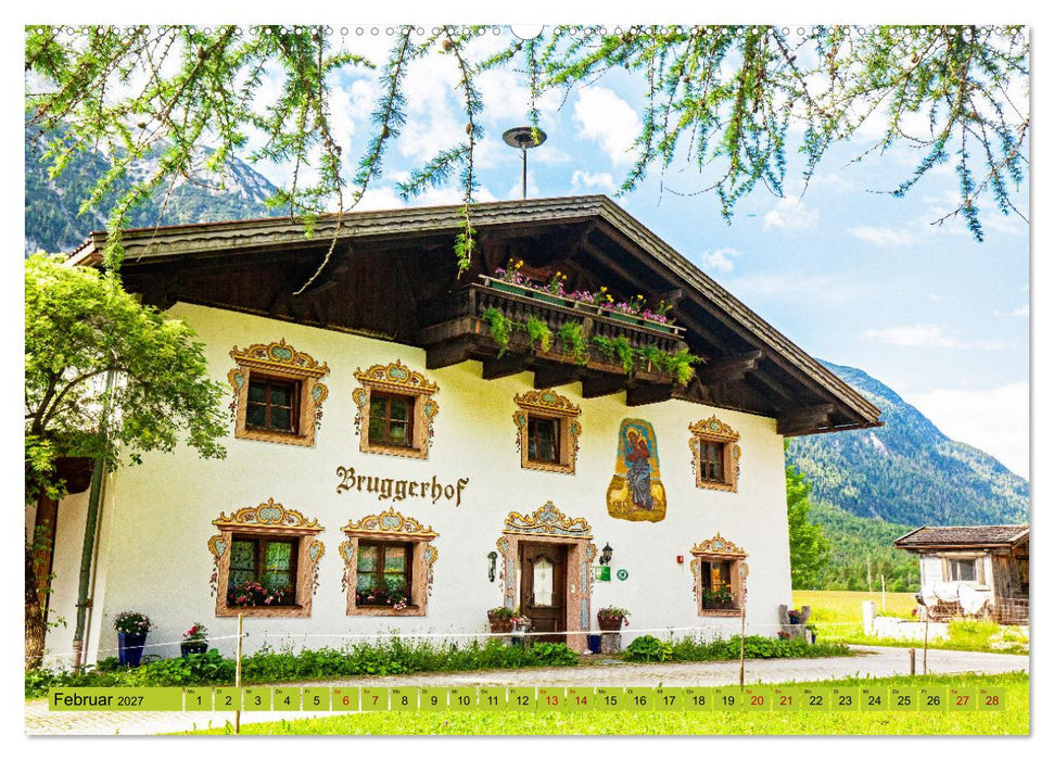 Historische Bauernhäuser im Tiroler Leutaschtal (CALVENDO Wandkalender 2027)