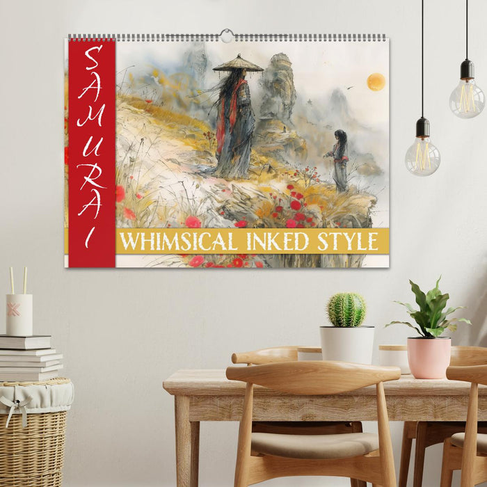 Samurai - whimsical inked style (CALVENDO Wandkalender 2027)